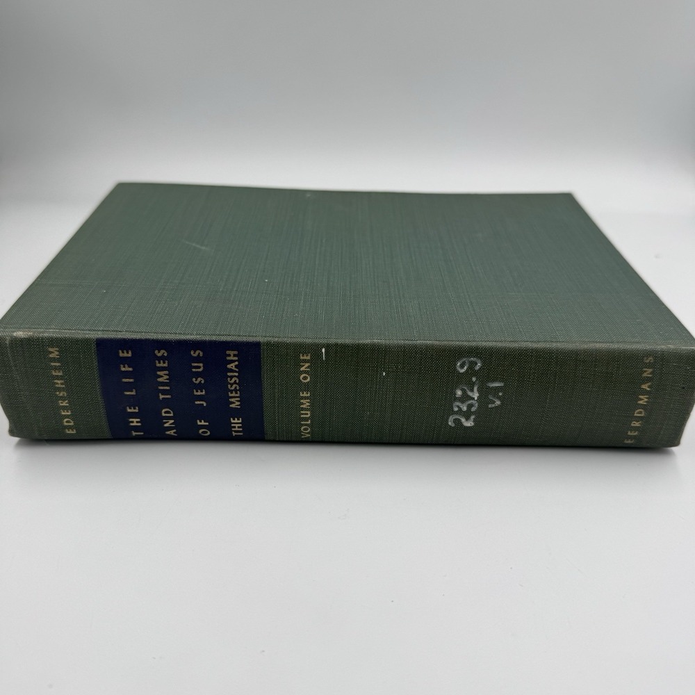 The Life And Times Of Jesus The Messiah Volume 1 - Hardcover Edersheim 1953